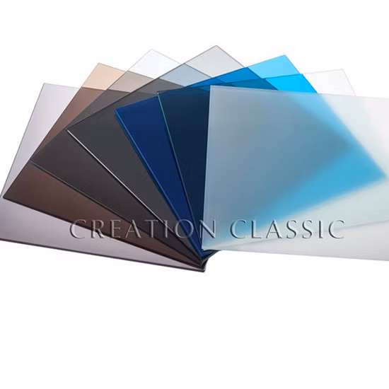 Vetro stratificato colorato con pellicola blu da 0,38/0,76 mm per edilizia e decorazione